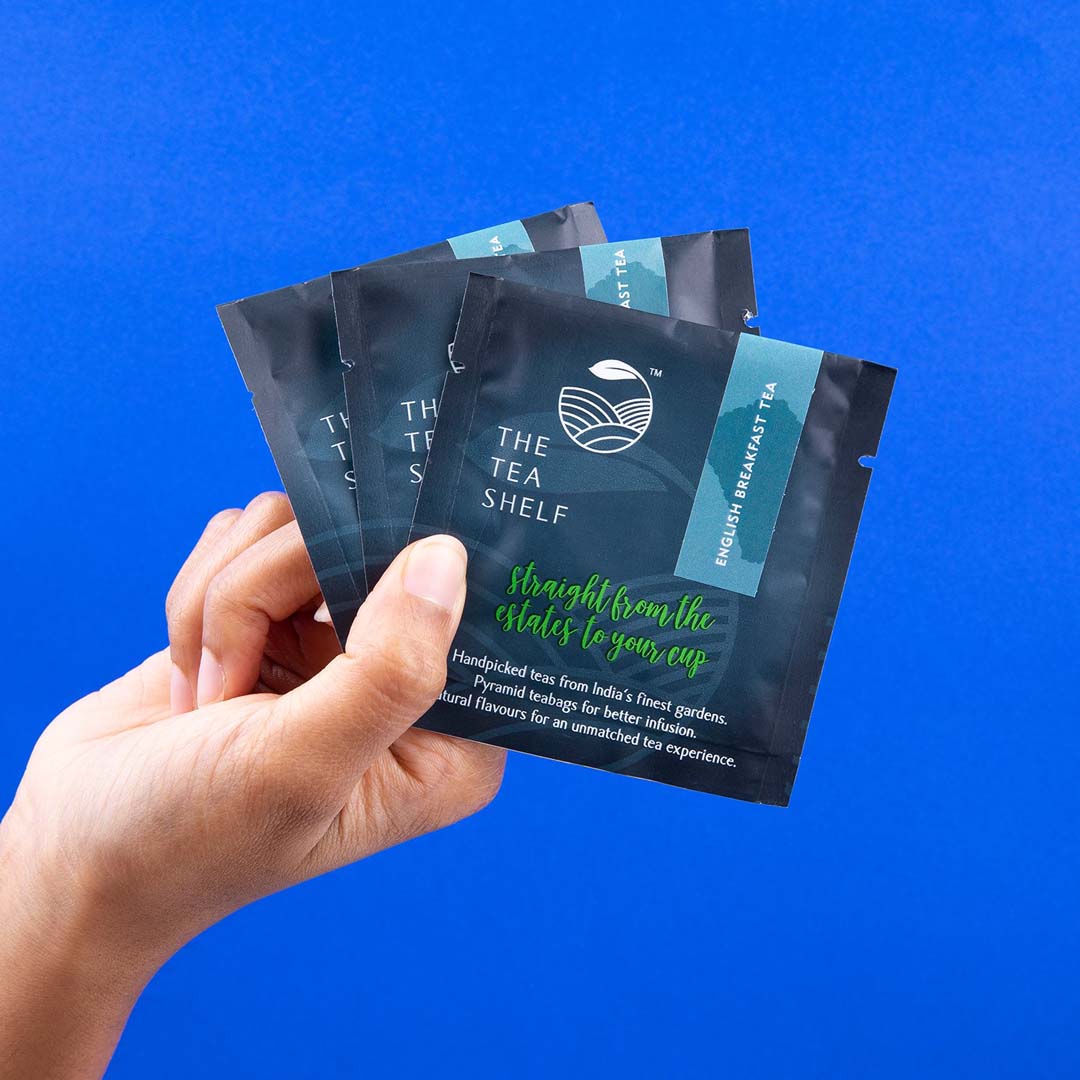 The Tea Shelf English Breakfast Black Tea - 15 Pyramid Teabag