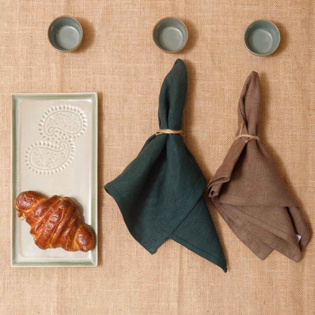 Eni - Natural Dinner Napkin Set - Suspire