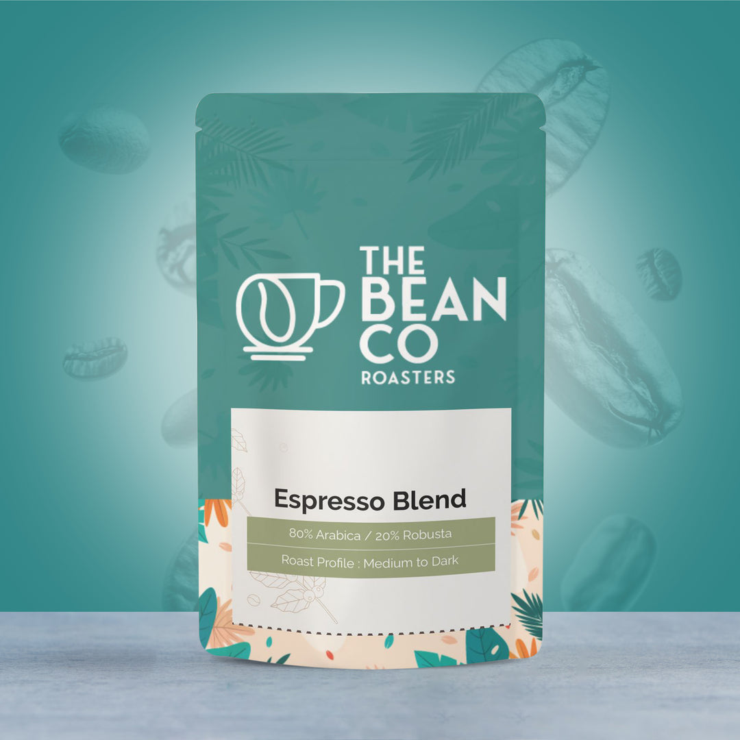 The Bean Co Roasters Espresso Blend | Medium To Dark Roast | 80% Arabica & 20% Robusta | Roasted Coffee Ground