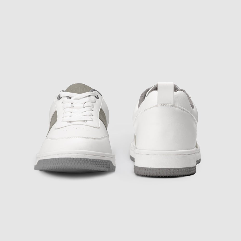 Ethik ACE Grey – Men’s Vegan Leather Sneakers - Suspire