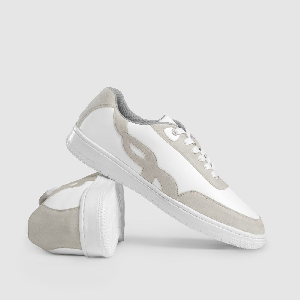 Ethik Bridge Men’s White Sneakers | Lightweight Casual Fashion Shoes | Ethical & Durable - Suspire