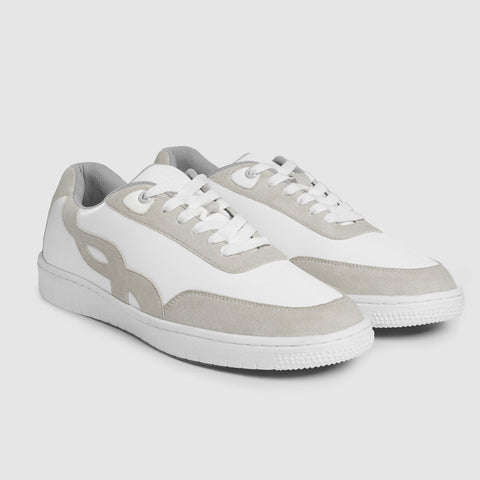 Ethik Bridge Men’s White Sneakers | Lightweight Casual Fashion Shoes | Ethical & Durable