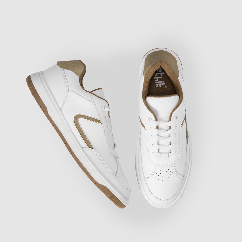 Ethik FLAIRÉ Beige Minimalist Lifestyle Sneakers - Suspire