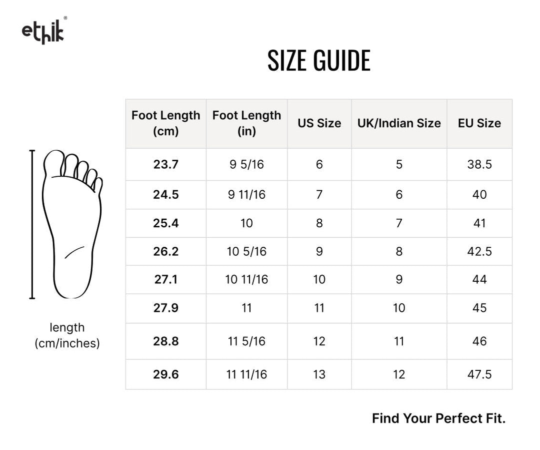 Buy Any 1 Ethik Footwear and 1 Accessory @ ₹3,899