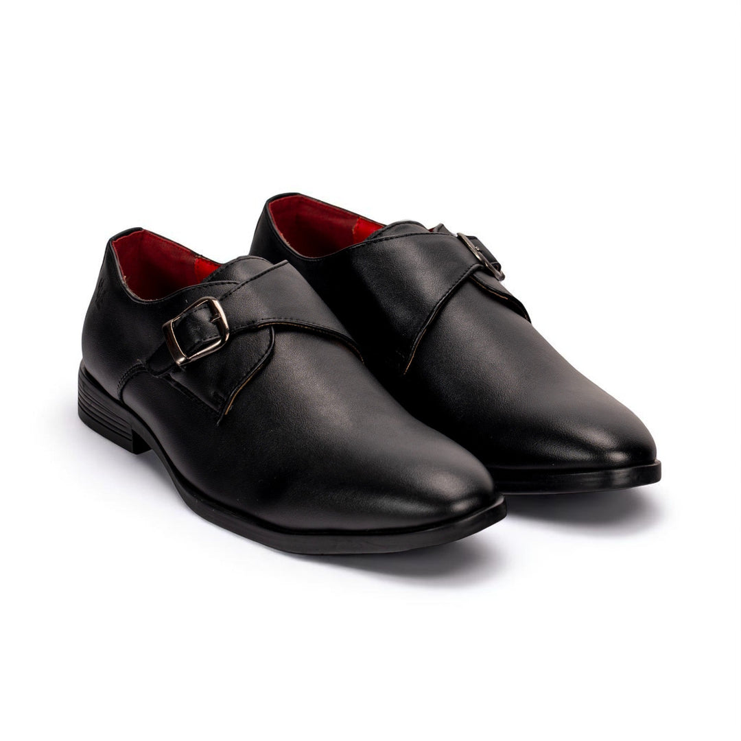 Ethik Men’s Monk Knight | Semi - Gloss Monk Strap Formal Shoes | Ultra Durable - Suspire