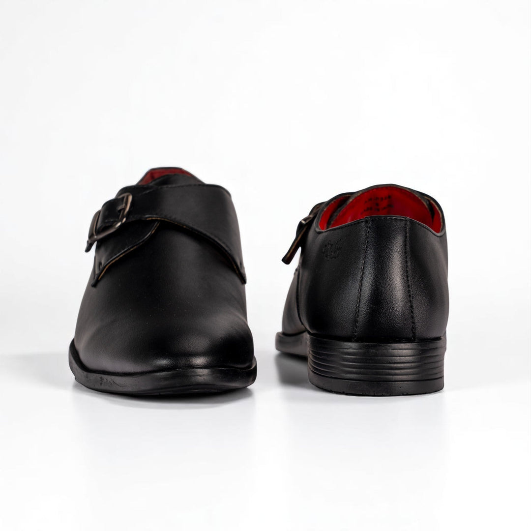 Ethik Men’s Monk Knight | Semi - Gloss Monk Strap Formal Shoes | Ultra Durable - Suspire