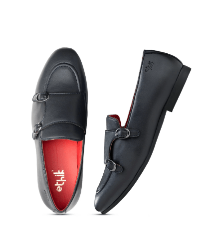 Ethik Monk Icon Cool Grey by Ethik | Men’s Vegan - Friendly Double Monk Strap Formal Shoes - Suspire