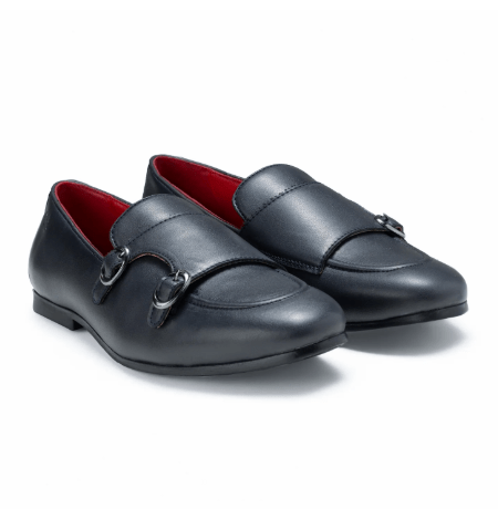 Ethik Monk Icon Cool Grey by Ethik | Men’s Vegan - Friendly Double Monk Strap Formal Shoes - Suspire