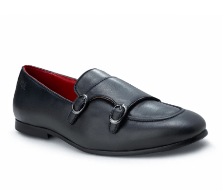 Ethik Monk Icon Cool Grey by Ethik | Men’s Vegan - Friendly Double Monk Strap Formal Shoes - Suspire