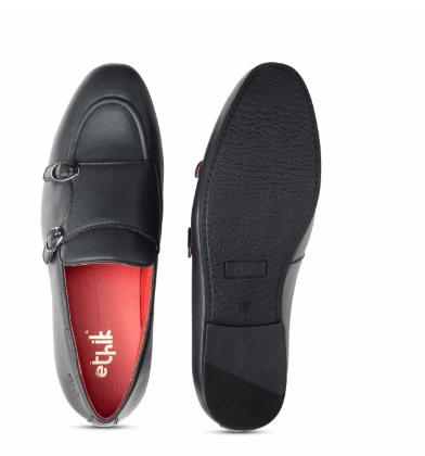 Ethik Monk Icon Cool Grey by Ethik | Men’s Vegan - Friendly Double Monk Strap Formal Shoes - Suspire