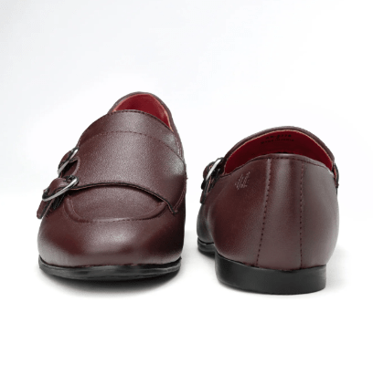 Ethik Monk Icon Deep Bordeaux by Ethik | Men’s Vegan - Friendly Double Monk Strap Formal Shoes - Suspire