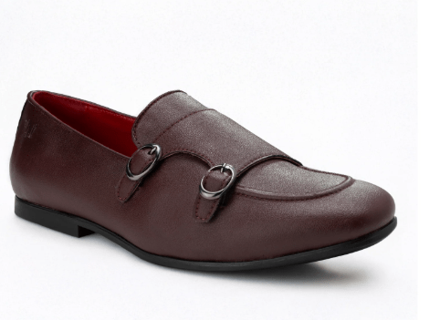 Ethik Monk Icon Deep Bordeaux by Ethik | Men’s Vegan - Friendly Double Monk Strap Formal Shoes - Suspire