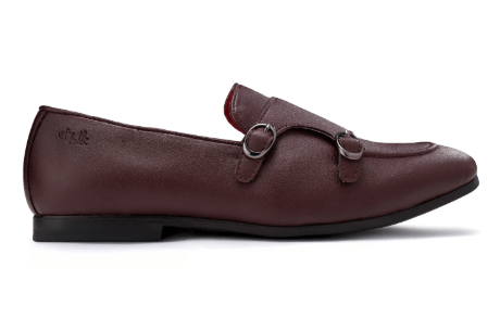 Ethik Monk Icon Deep Bordeaux by Ethik | Men’s Vegan - Friendly Double Monk Strap Formal Shoes - Suspire