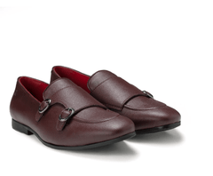 Ethik Monk Icon Deep Bordeaux by Ethik | Men’s Vegan-Friendly Double Monk Strap Formal Shoes