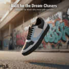 Ethik Pulse Sneakers for Men – Black Grey Blue - Suspire