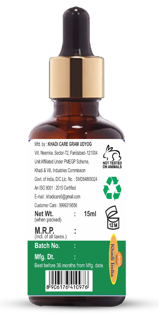 Khadi Care Herbal Basil Essential Oil - 15ml