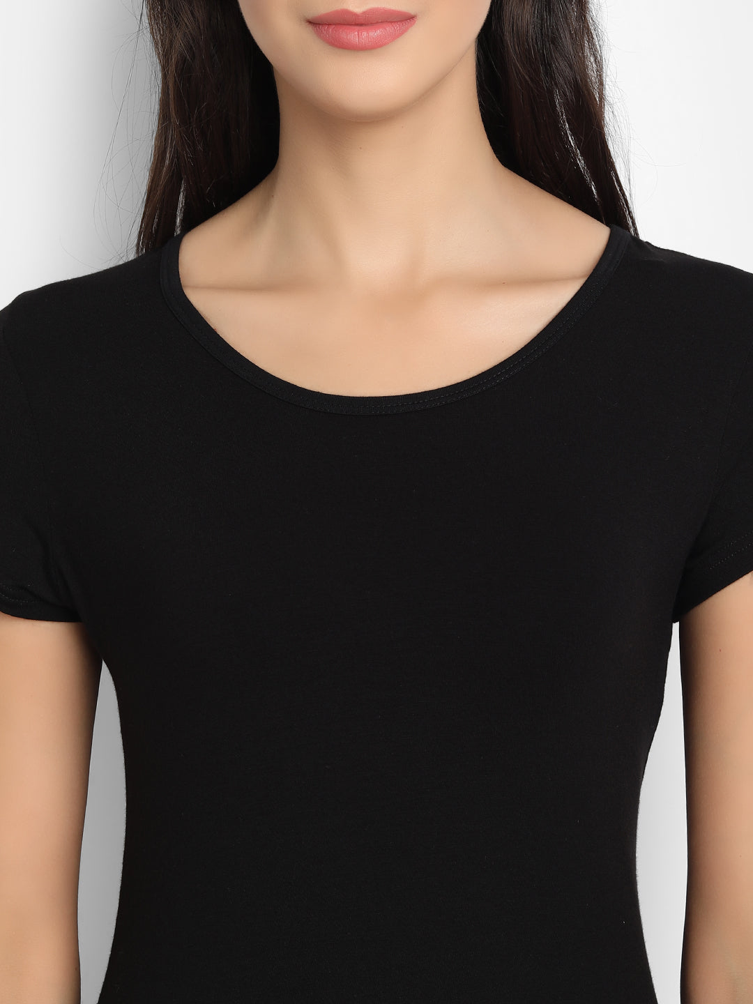 Women’s Bamboo Fabric Slim Fit H/S T-Shirt | Soft & Breathable | Pink