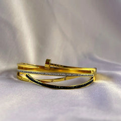 Evil Eye Cubic Zirconia Adjustable Bracelet For Her | 18K Gold Plated | Hypollergenic | Anti Tarnish