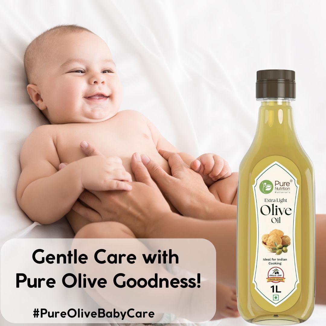Pure Nutrition Extra Light Olive Oil -  Ideal for Cooking, Salads, Skin & Hair