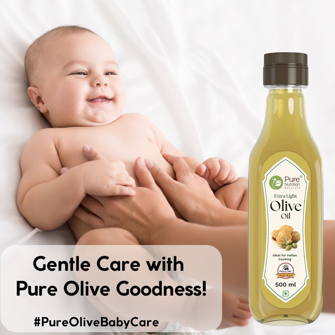 Pure Nutrition Extra Light Olive Oil -  Ideal for Cooking, Salads, Skin & Hair