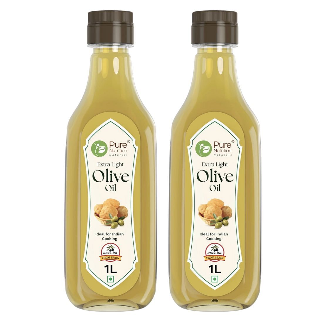Pure Nutrition Extra Light Olive Oil -  Ideal for Cooking, Salads, Skin & Hair