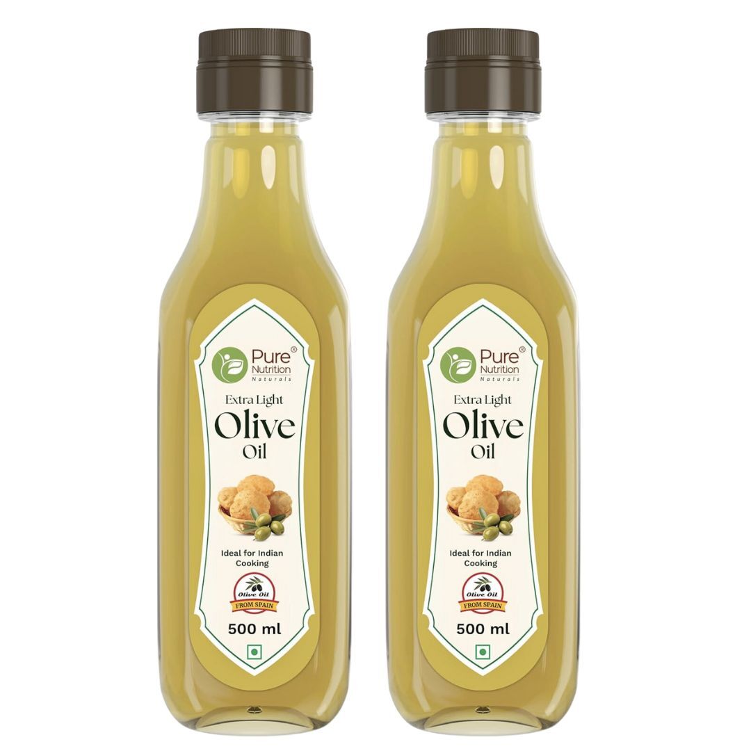 Pure Nutrition Extra Light Olive Oil -  Ideal for Cooking, Salads, Skin & Hair