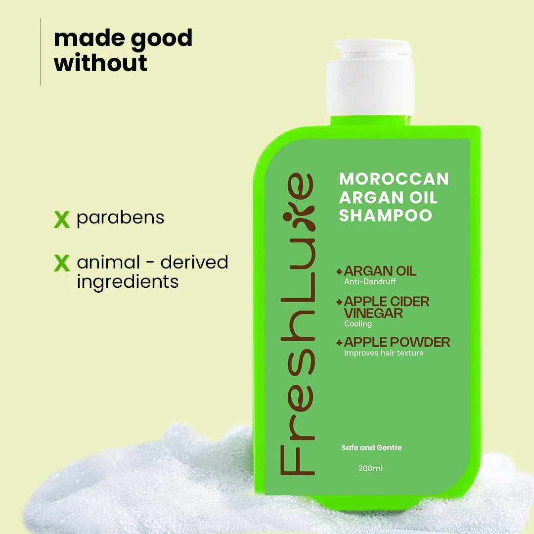 Repair Shampoo | Damaged Bond Repair Cleanser | Moroccan Argan Oil & Apple Cider | Men & Women