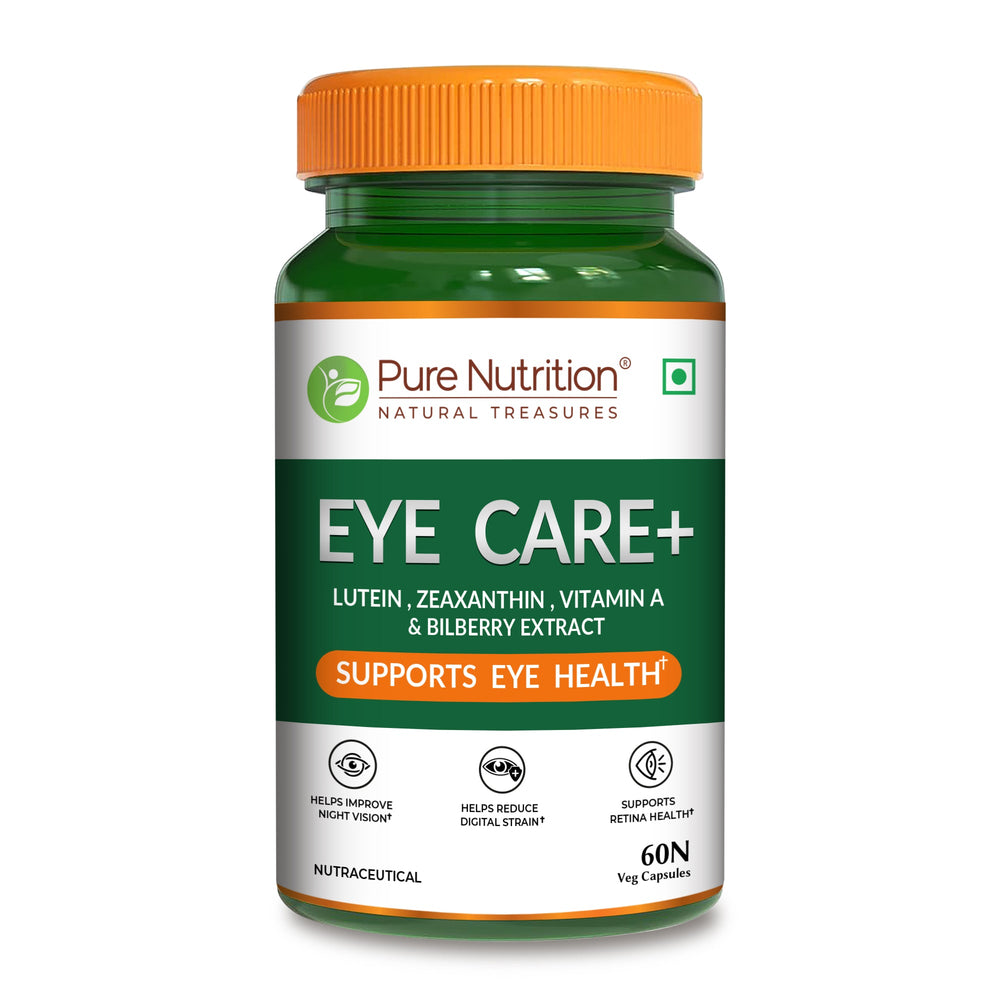 Eye Care+ Lutein, Zeaxanthin, Vitamin A & Bilberry for Eye Health