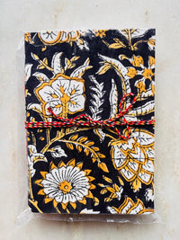 Handcrafted Fabric Diary | 18 × 13 cm | Peekaboo | Softbound with Strings