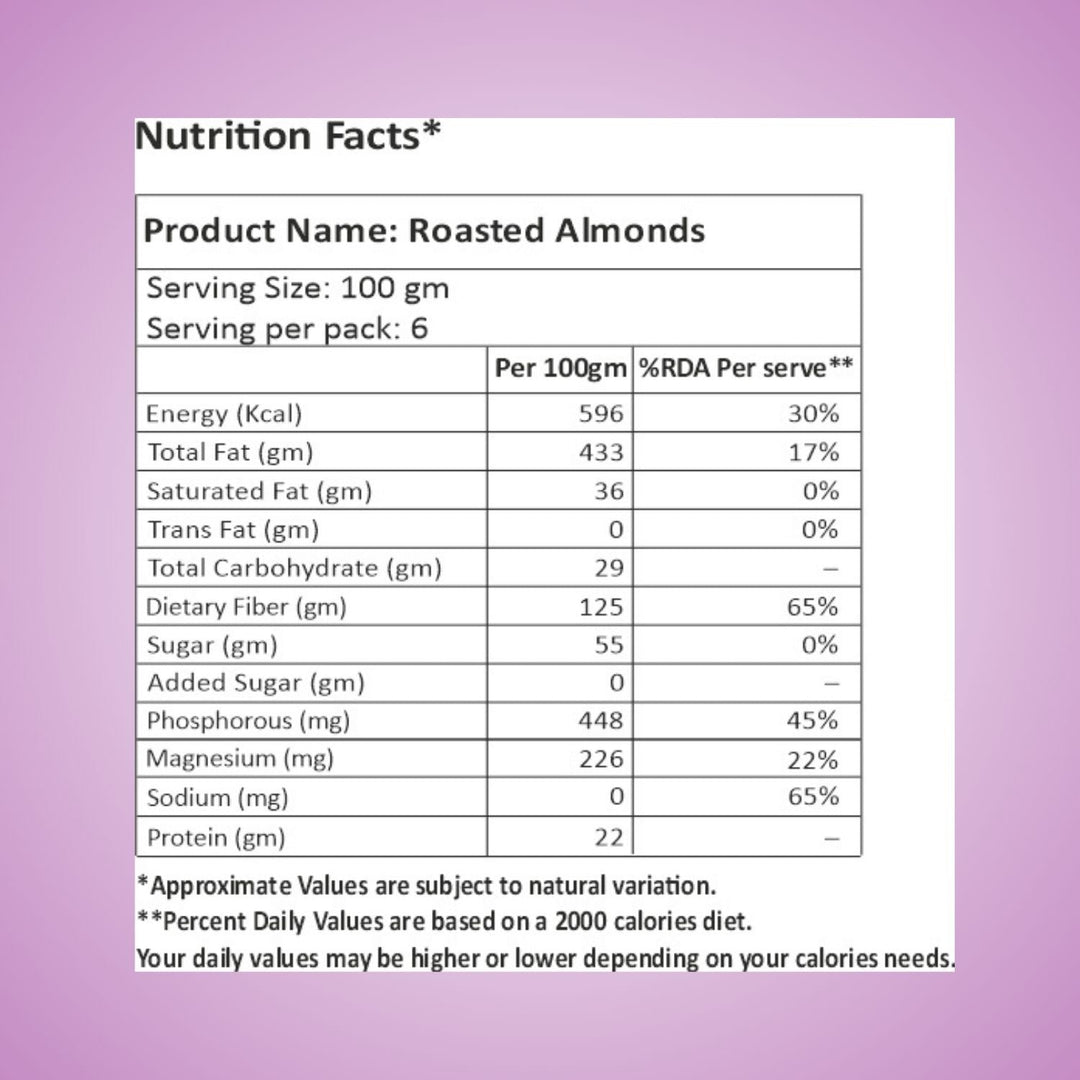 Roasted Californian Almonds 600 g