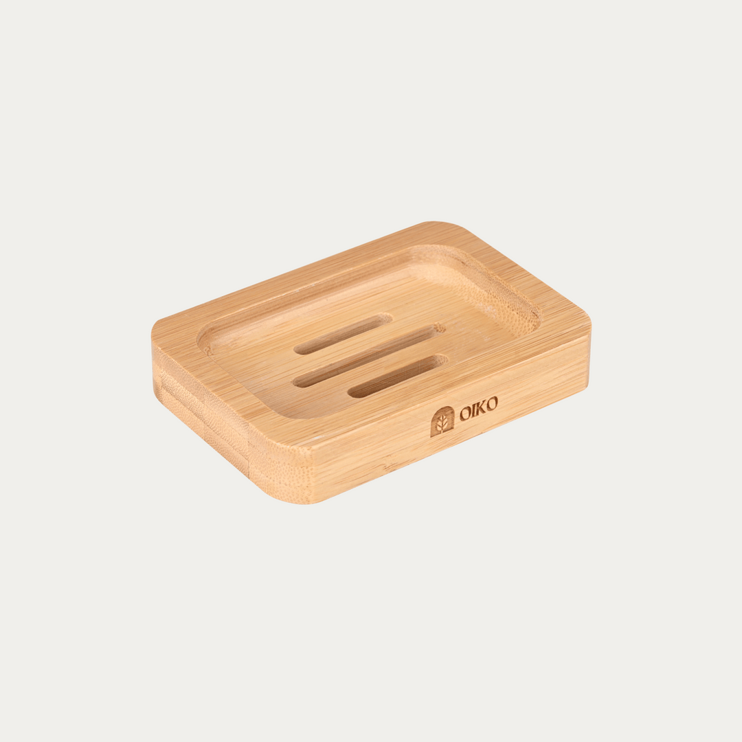 OIKO Bamboo Soap Holder | Minimalist Elegance |Durable & Water-Resistant