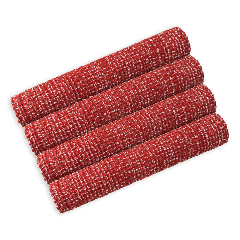 Country Village Cotton Placemats - Woven Weaved Design
