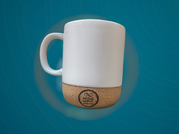 Cork & Ceramic Coffee Mug