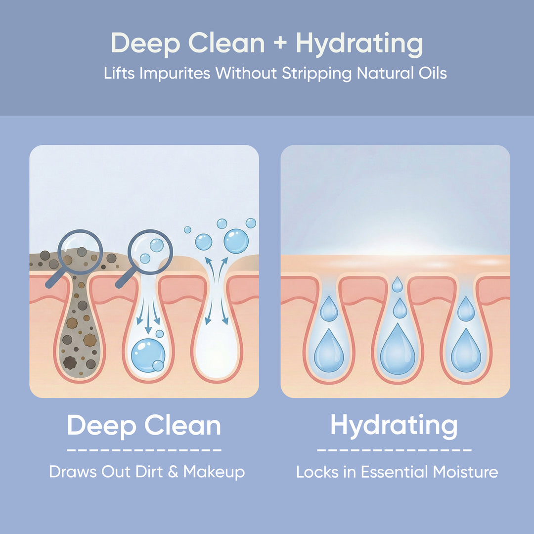 The D Wave Hydrating Deep Pore Cleanser - 30ML | Hydrating Face Cleanser | Minimizes Pores | Restoring natural complexion | Keeps the skin fresh & hydrated | Nourished and renewed skin