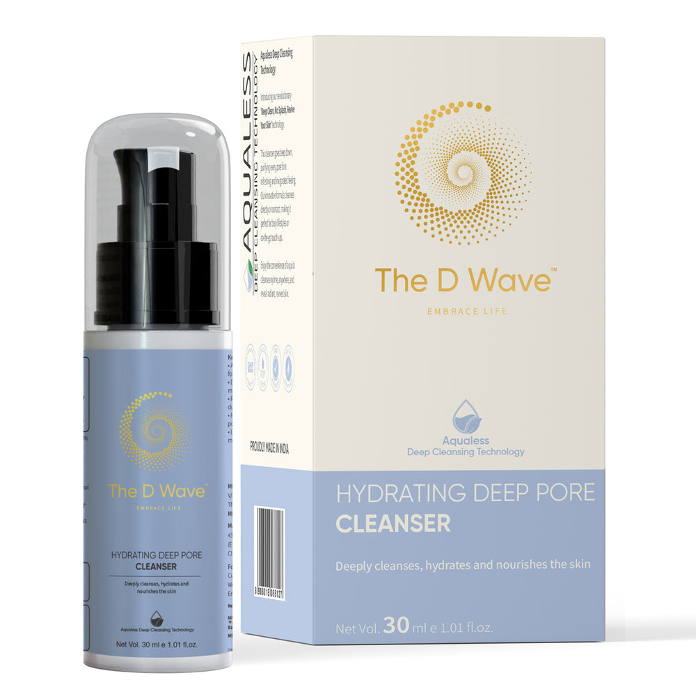 The D Wave Hydrating Deep Pore Cleanser - 30ML | Hydrating Face Cleanser | Minimizes Pores | Restoring natural complexion | Keeps the skin fresh & hydrated | Nourished and renewed skin