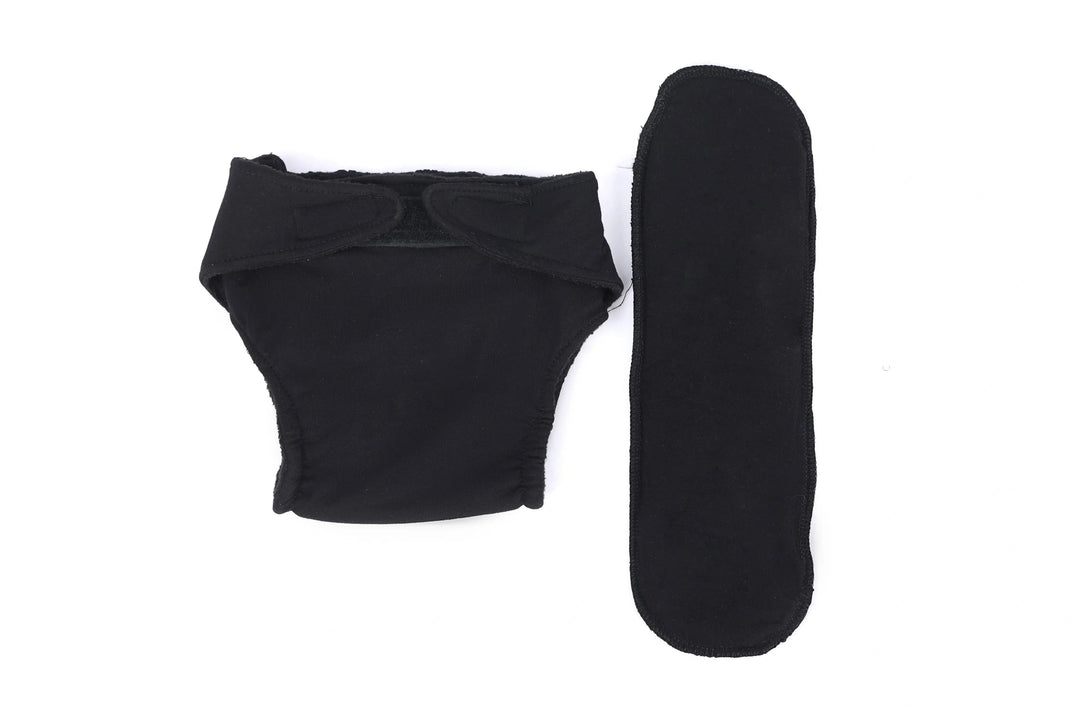 Bamboo Fabric Kids Baby Diaper, Eco-Friendly and Soft | Pack of 2 | 1 Free Size Liner for Extra Comfort