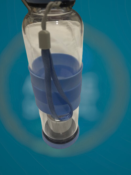 Glass Infuser Bottle with Silicone Cover and Handle