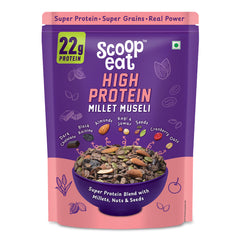 Scoopeat 22gm High Soy Protein Muesli Pack of 2- 250gm + 750gm