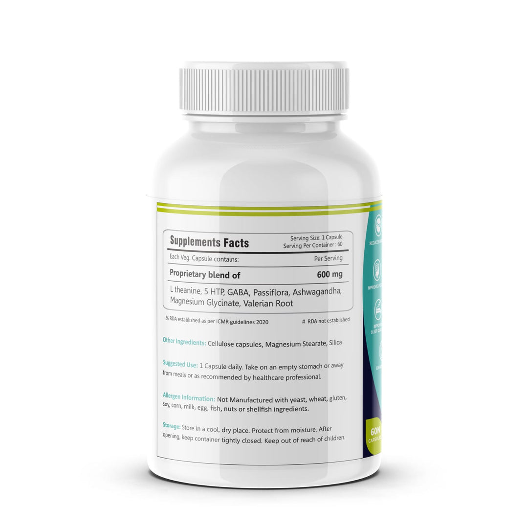 "FM Nutrition Opti-calm I Relaxation & mood support I Anxiety Support I L theanine,  5 HTP, GABA, Passiflora, Ashwagandha, Magnesium Glycinate,  Valerian root"
