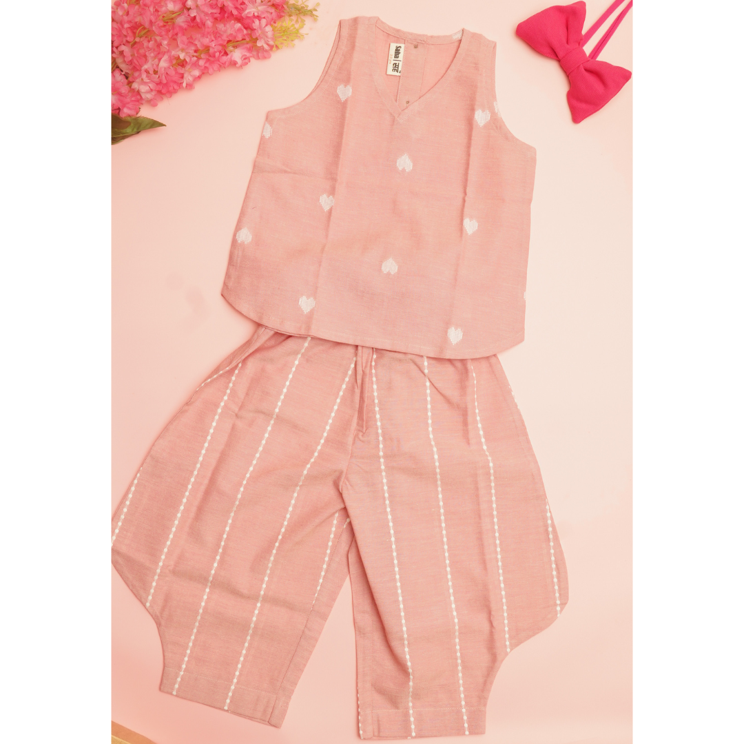 Coord Set for girls - Cotton Partywear - Bloom Twin Set