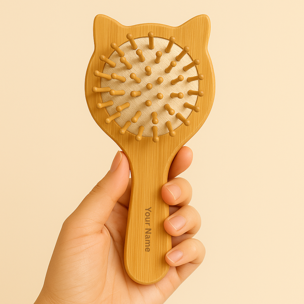 The Bamboo Bae Mini Bamboo Brush | Natural Compact Brush | Eco Friendly | Travel Size | Multi Purpose Cleaning Brush
