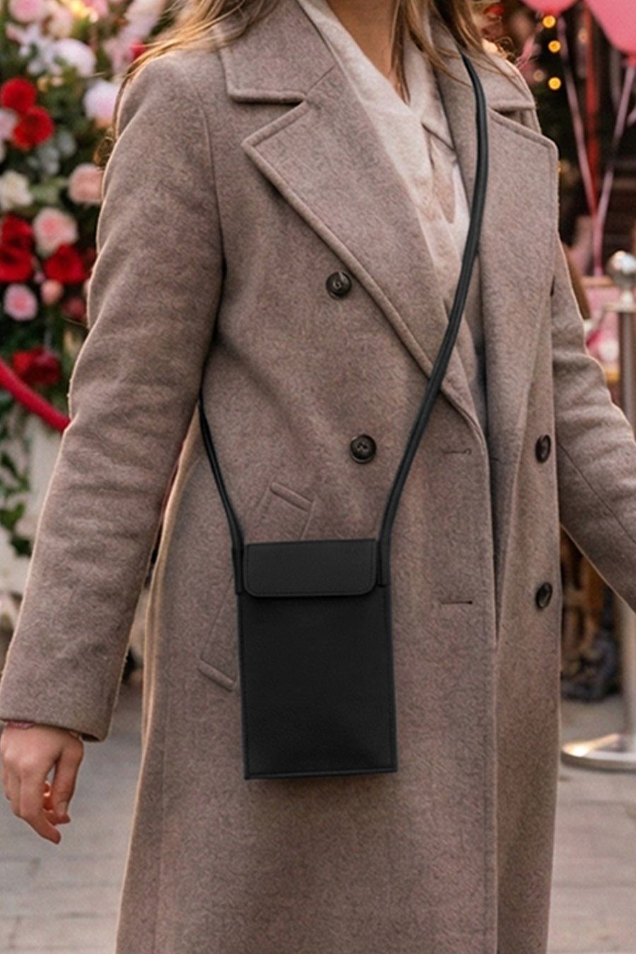 Walky Vegan Leather Mobile Sling Bag
