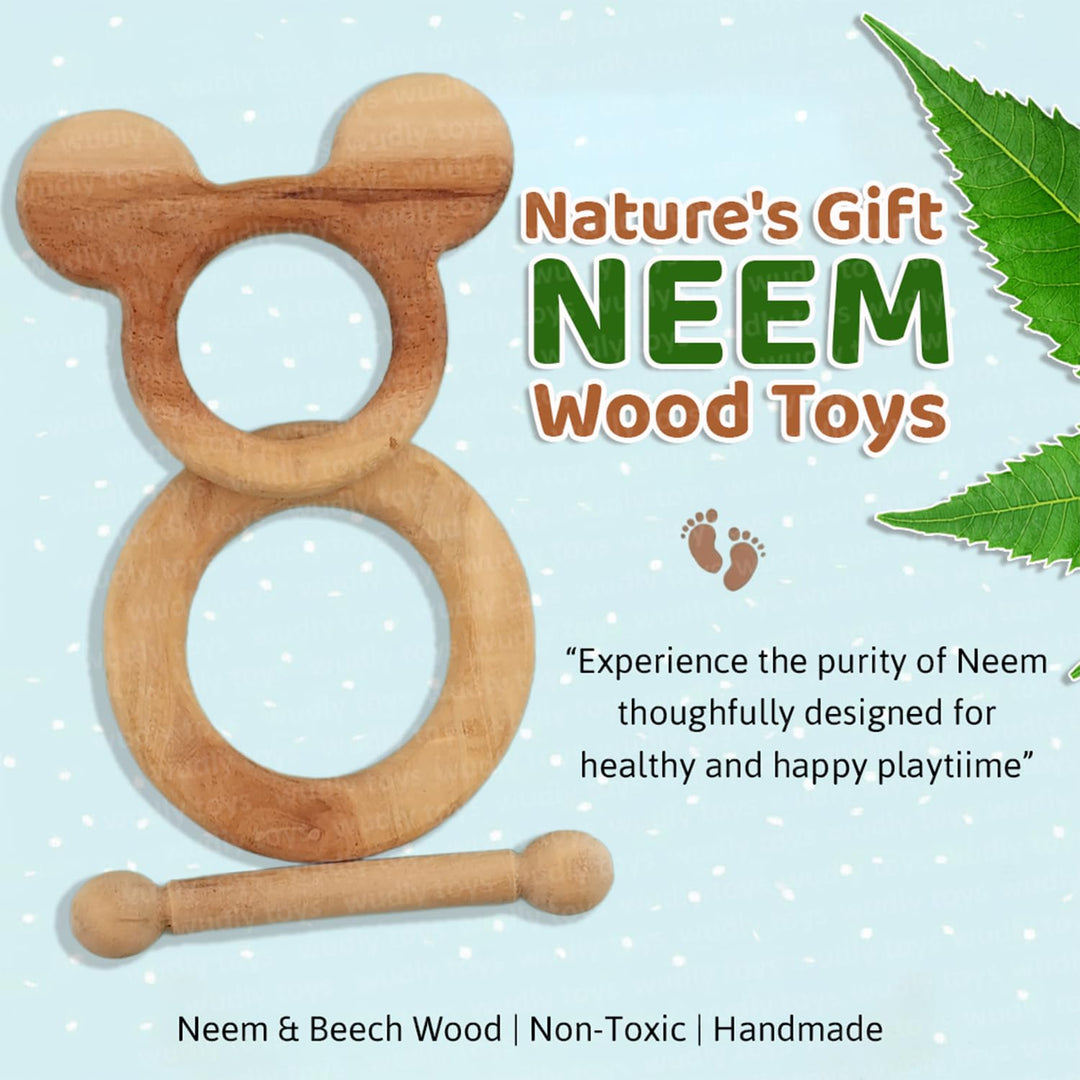 Wudly Wooden Neem Nature Teethers