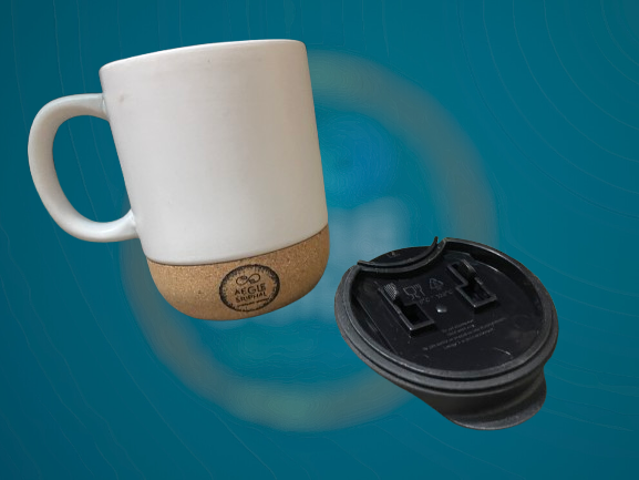 Cork & Ceramic Coffee Mug