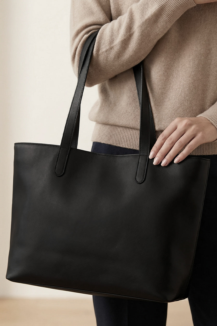 Baby Diaper Vegan Leather Tote Bag