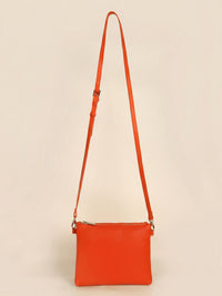 Dual Sling Vegan Leather Crossbody