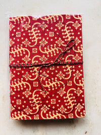 Handcrafted Fabric Diary | 18 × 13 cm | Peekaboo | Softbound with Strings