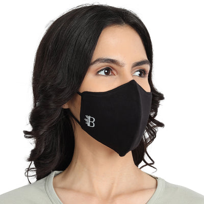 Bamboo Fabric Face Mask | 5 Layer filtration | Pack of 2