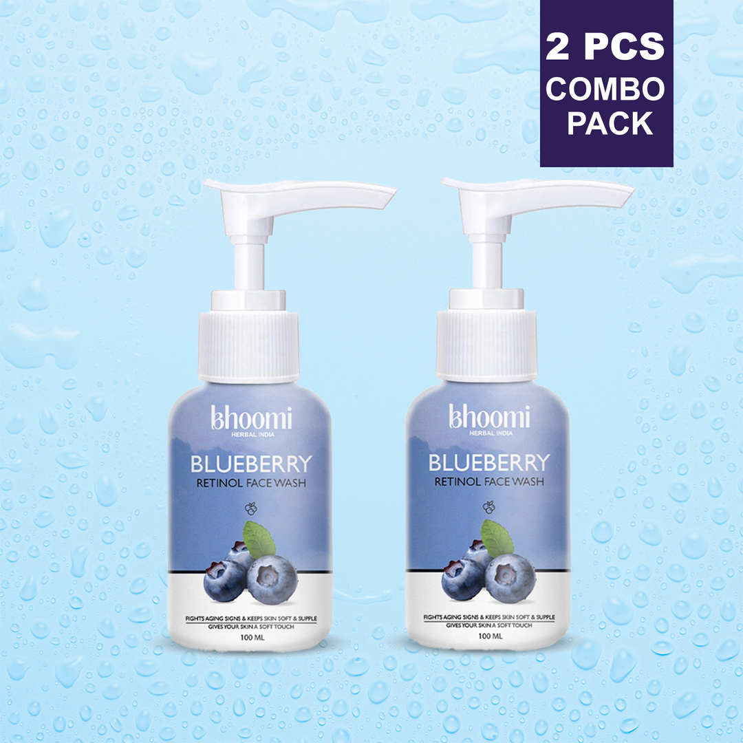 Bhoomi Herbal India BLUEBERRY WITH RETINOL FACE WASH