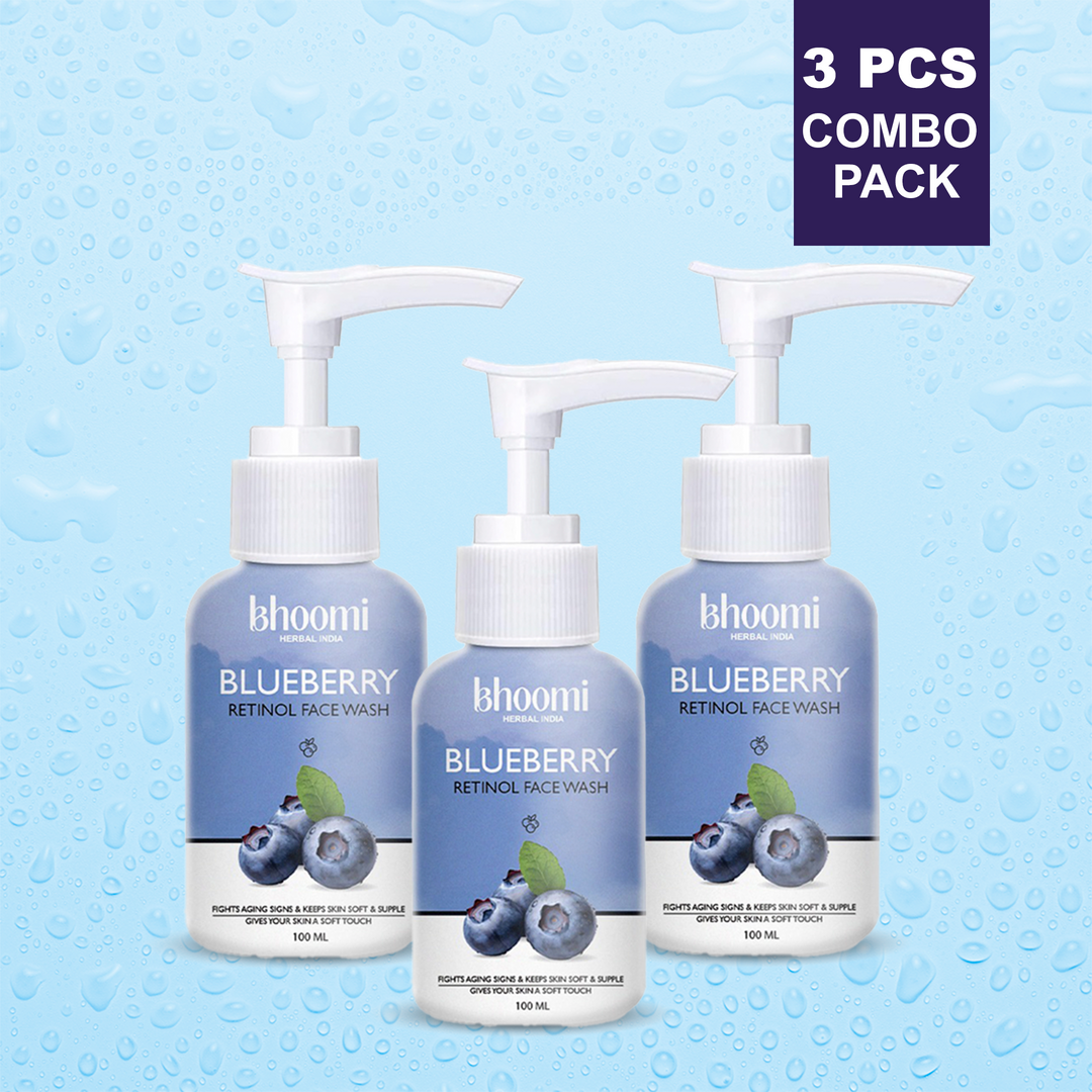 Bhoomi Herbal India BLUEBERRY WITH RETINOL FACE WASH
